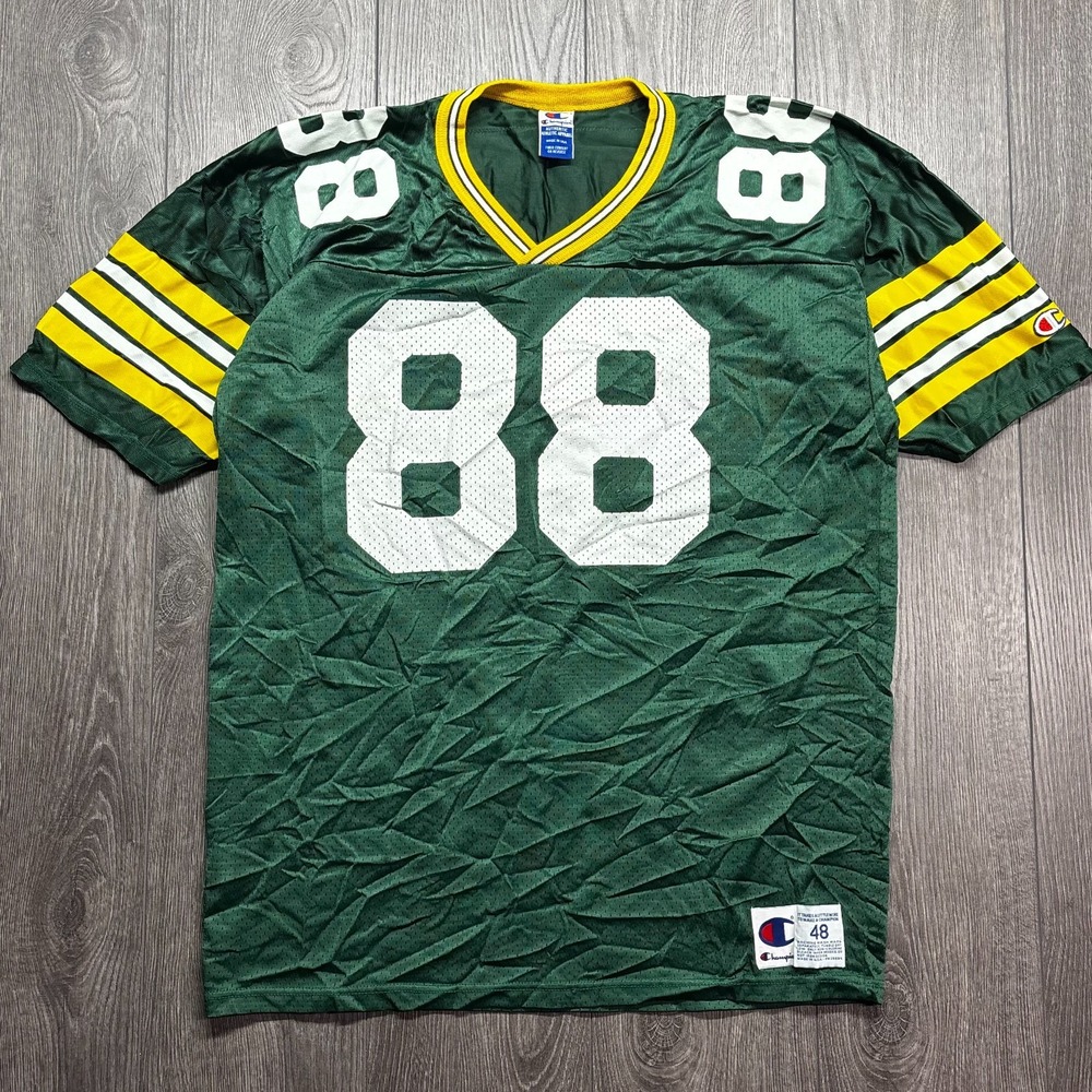 Vintage Rare Keith Jackson Green Bay Packers #88 Champion NFL Jersey Size 48
